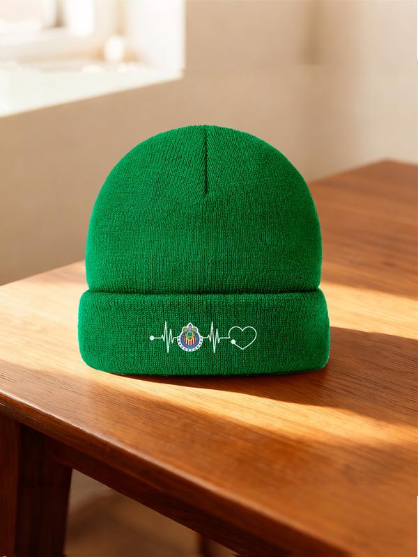 Chivas de Guadalajara Mexican Soccer Team I Heart 2026 new model Multi Color Soft Fabric Winter Cap Warm Cozy Unisex Knit Hat with Universal Fit, Versatile Headwear for All Genders & Cold Weather Graphic Hat