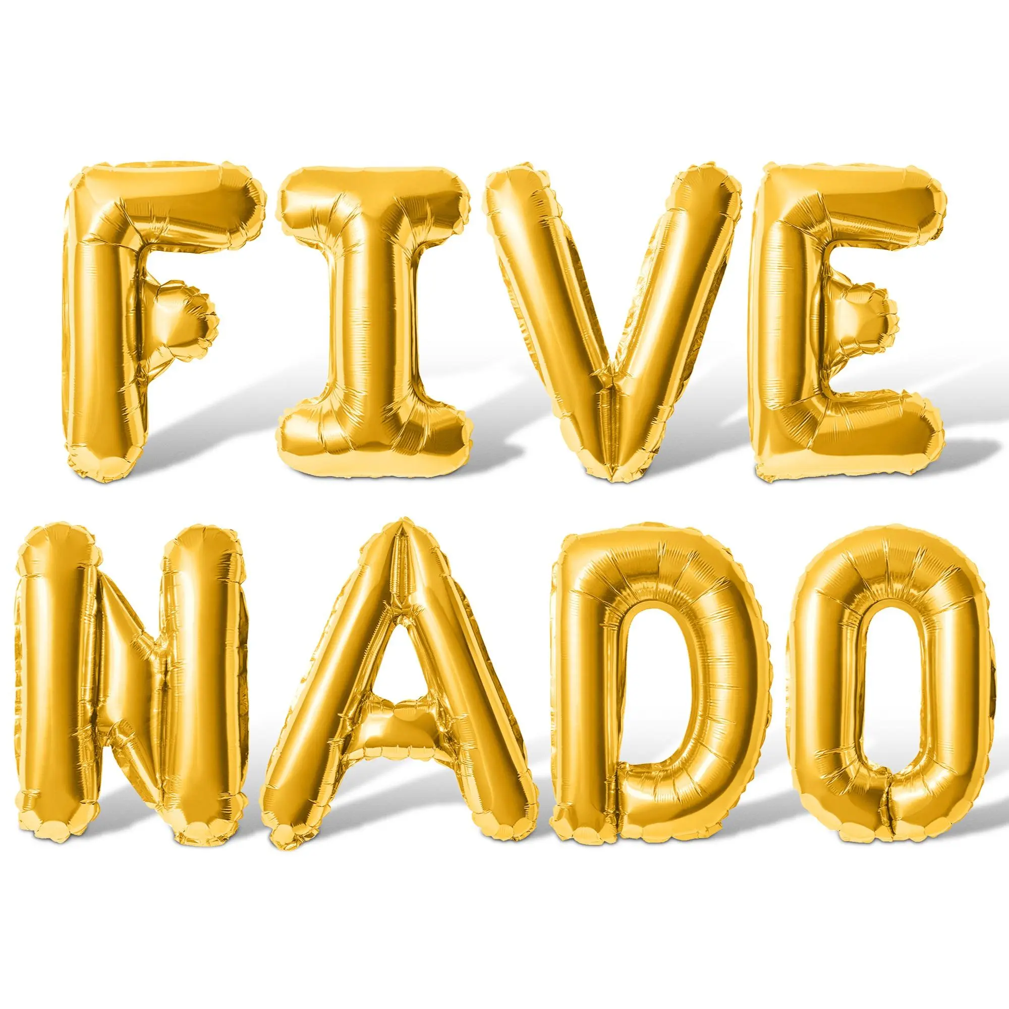 Letter Balloons - FIVE NADO 16" Inch Alphabet Letters Foil Mylar Balloon 5th Birthday Party Banner