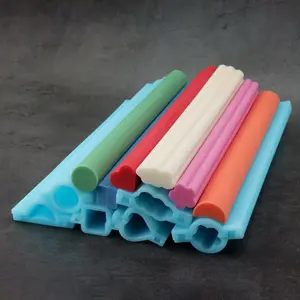 1PC Various Pink Long Tube Soap Silicone Mold Heart Shaped Embed Tube Soap Mould DIY Round Column Candle Filling Mould Square/Moon/Plum Blossom/Cloud Handmade Soap Making Tool Bar Mold Party Favor Making