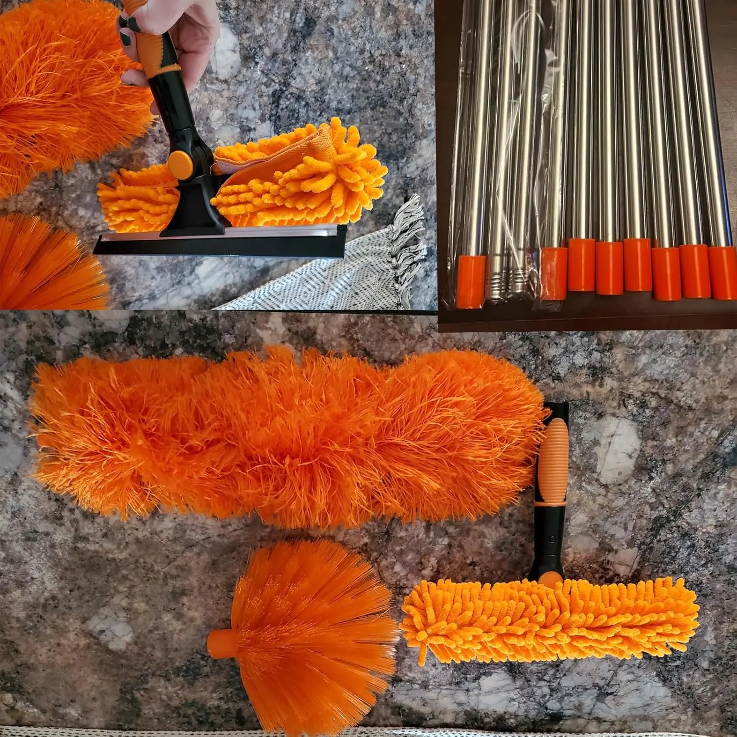 Microfiber Dusters with 3-14 ft Extension Pole // High Ceiling Dusting ...