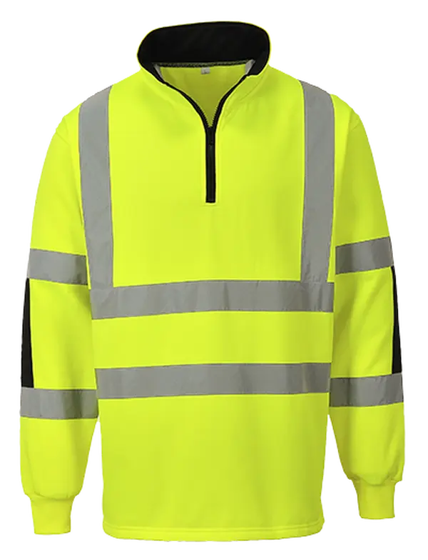 Portwest B308YERXXXL Xenon Rugby Sweatshirt - 3XL