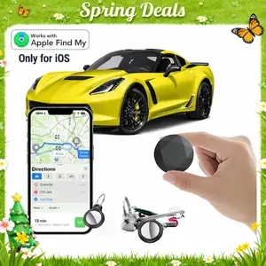 [Spring Deals] Tukio GPS Tracker for Car Mini Trackers Device with Weatherproof Magnetic Case No Monthly Fee Best Hidden GPS Trackers Anti Lost Device Works with Apple Find My