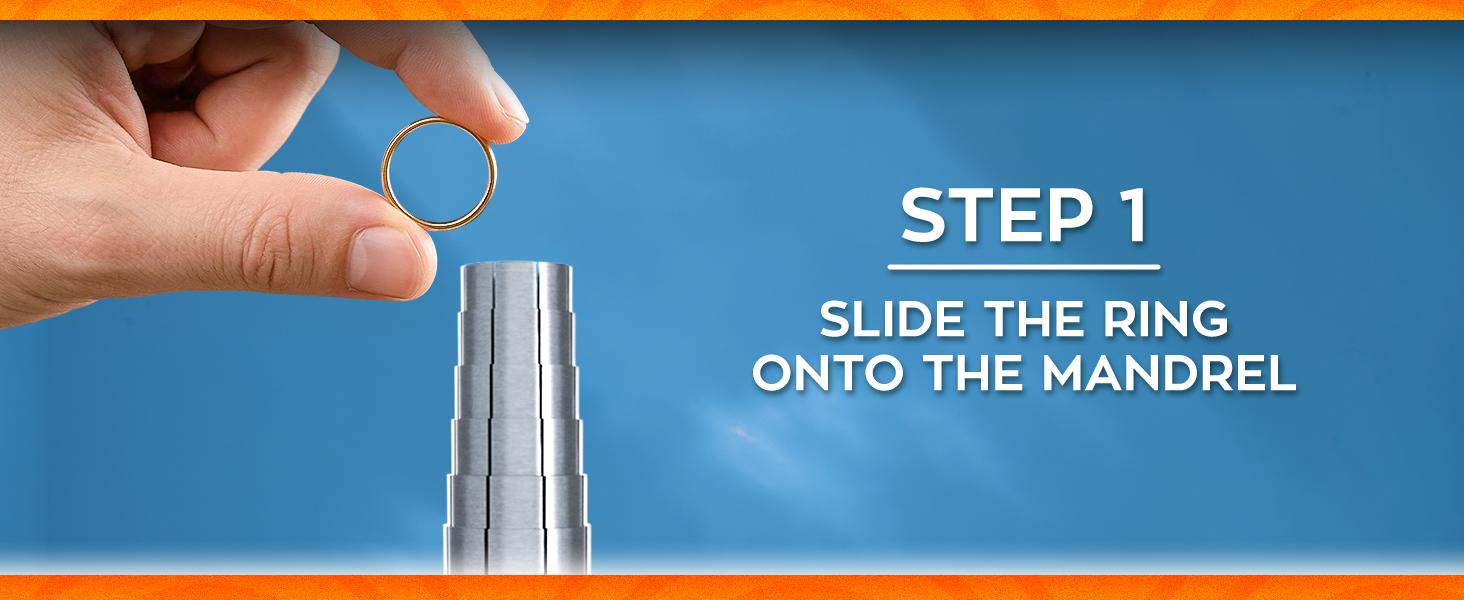 Stainless Steel Ring Stretcher Kit with Rubber Mallet - Professional Ring Resizing Tool 6-10 for Jewelers Jewelry Repair & DIY Enthusiasts