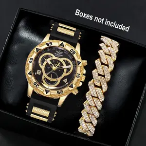 Men's Stainless Steel Watch Luxury Quartz Business Wristwatch, Stylish Men's Clock Bracelet Watch, Elegant Timepiece for Daily Wear, Quartz Watches