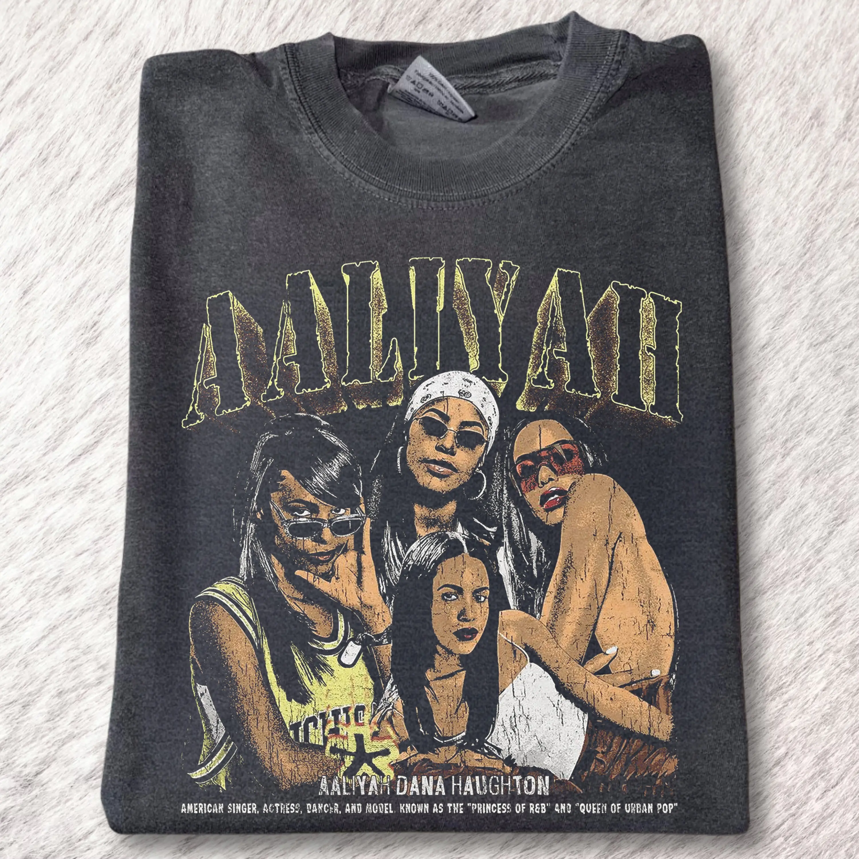 Vintage Aaliyah Bootleg Graphic Tee - Aaliyah Album Tee - Queen Of 
