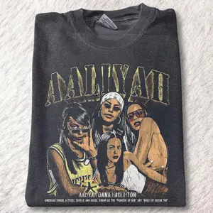 Vintage  Aaliyah Bootleg Graphic Tee - Aaliyah Album Tee - Queen Of R&B Shirt - Aaliyah Vintage Graphic Tees - 2000's R&B - Queen Of Singer - Gift For Fan Aaliiyah Shirt - 90's R&B - Top Menswear Womenswear Streetwear Cotton Comfort