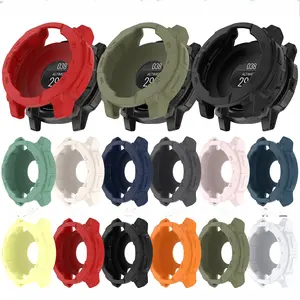 Soft Hollow TPU Smart Watch Protective Case, Multicolor Watch Protective Cover, Wearable Accessories Compatible with Garmin Instinct 3