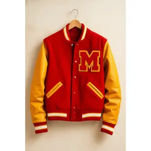 MJ Thriller Letterman Michael Jackson Varsity Bomber Jacket Adult Size