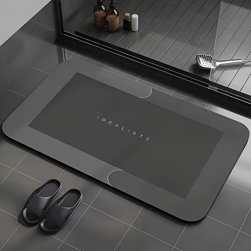 Premium Quick-Dry Bathroom Mat - Ultra-Absorbent Thin Diatomite Bath Mat-Rubber Backing Non-Slip, Machine Washable, and Mildew-Resistant Rug for Shower, Kitchen, Laundry Room,and More with Geometric Design and Easy Cleaning last-minute Valentine's present