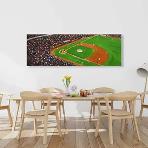Begin Home Decor C1RC2060XWT6JD 20 x 60 in. Baseball Game - Blue Canvas Home Decor for Hobbies