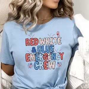 ED Nurse 4th of July T-Shirt, ER Nurse 4th of July Tee, Emergency Department Labor Day Tee, Emergency Memorial Day Tee, Nurse Gifts, Nursing Hoodie