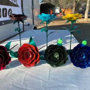 Metal roses hand made