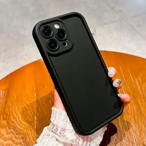 Solid Color Phone Case, Anti-scratch & Shockproof Phone Protective Cover, Phone Accessories Compatible with iPhone 16 15 14 13 12 11 XS XR X 7 8 Plus Pro Max Mini
