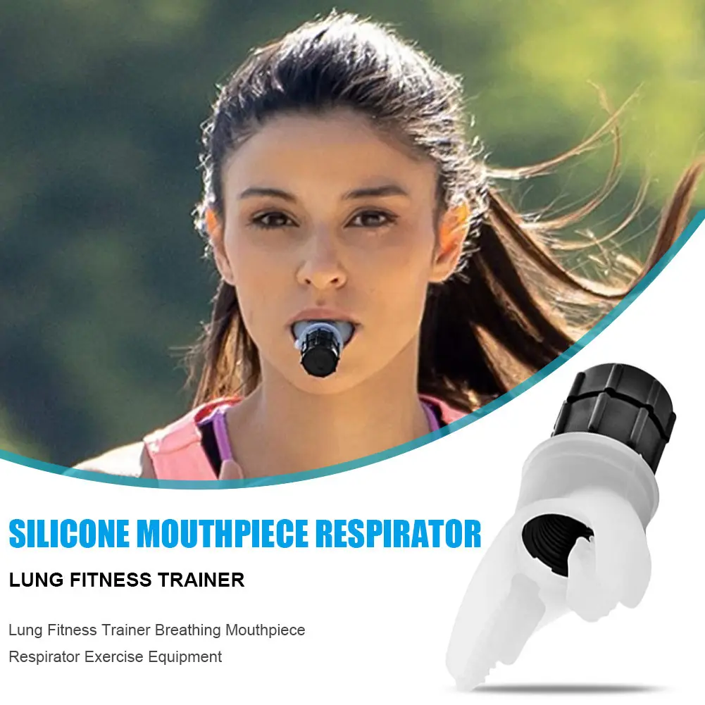 Portable Breathing Exercise Trainer with Comfortable Tight-Fit Mouthpiece, Adjustable Resistance - Easy to Carry and Store, Enhances Respiratory Muscle Endurance, Improves Breathing Efficiency for Fitness Lovers, Maintains Better Physical Condition