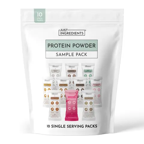 Just Ingredients Protein Powder - Supports Muscle Recovery, Energy* - Grass-Fed Whey & Organic Plant Proteins - 22-24g of Protein per Serving - Gluten-Free - Made with Real Food - No Added Sugar