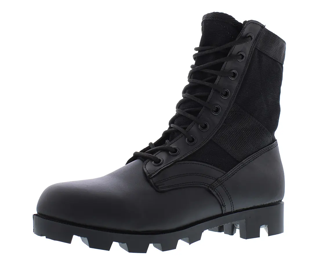 ROTHCO Men's Jungle Combat Boots - High-Top Tactical Closed Toe Footwear with Canvas Upper for Outdoor Use, Boot, No, Lace-Up