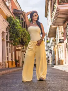 Joa Giraldo Marea High Waist Wide Leg Pants