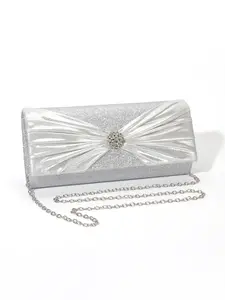 Women's Elegant Rhinestone Decorated Evening Bag, Exquisite Trendy Bowknot Design Clutch Bag, Fashionable Bag for Party Decoration