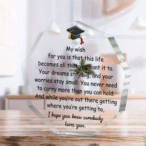 Graduation Gift for Friend, 1 Count Transparent Acrylic Ornament, Graduation Gifts for Friends, Graduation Celebration Gifts