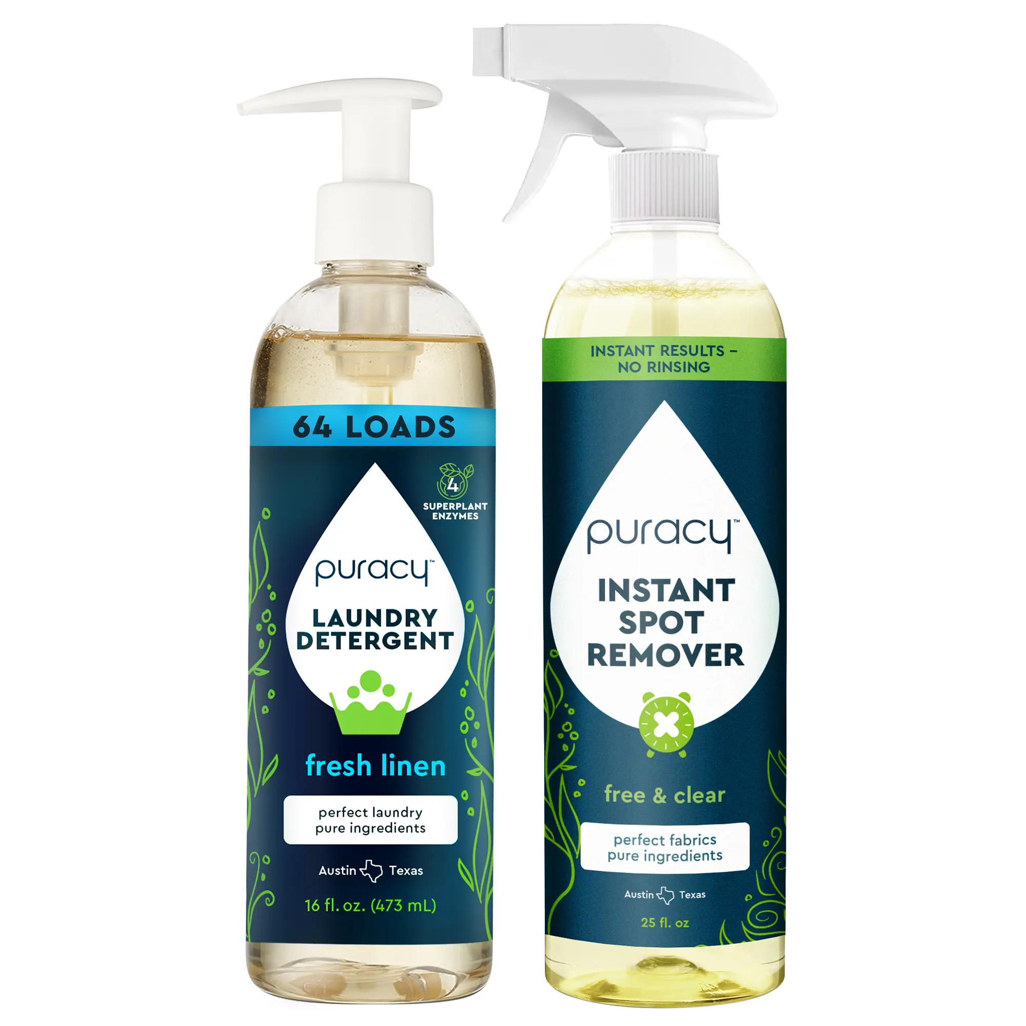 Laundry Detergent (Fresh Linen) + Spot Remover 