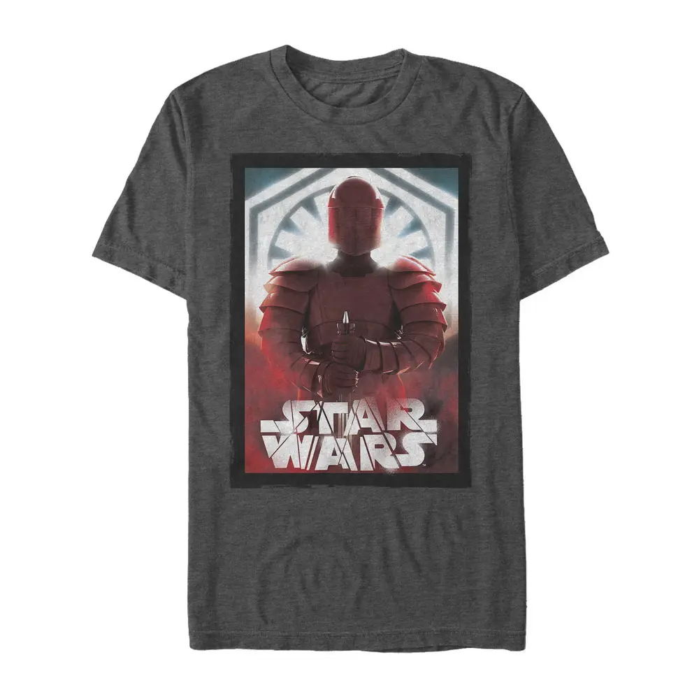 Men's Star Wars The Last Jedi Elite Praetorian Guard Short-Sleeve Round Neck Stylish Tee, Casual Fashion Menswear T-Shirt Top