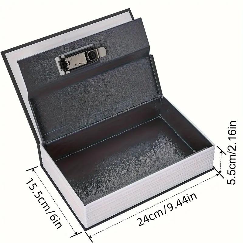 Diversion Book Safe Storage Box (24c'm×15.5c'm×5.5c'm), Dictionary Secret Safe Can with Security Combination Lock, Diversion Book Hidden Safe