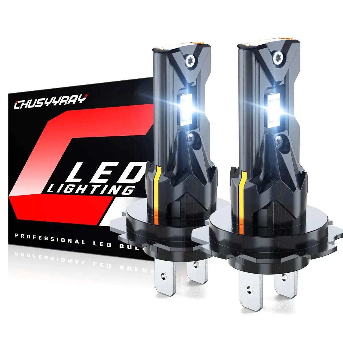 2x Super Bright H7 LED Headlight Kit High Low Beam Bulbs 3300000LM 6500K White 2x Super Bright H7 LED Headlight Kit High Low Beam Bulbs 3300000LM 6500K White
