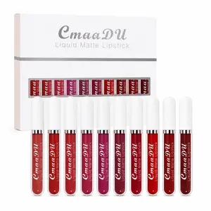 10 Pcs/Set Alcohol-Free Matte Lip Combo Multi-Pack - Long-Lasting, Waterproof, Nonstick, Easy-to-Apply Lip Care for Beginners - Beauty Makeup Cosmetic