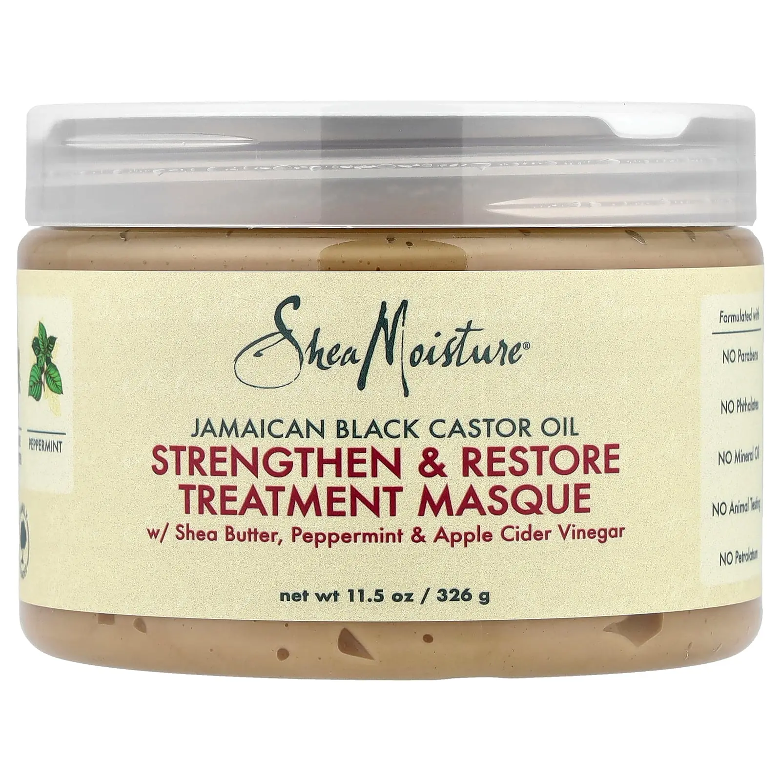 SheaMoisture Jamaican Black Castor Oil, Strengthen & Restore Treatment Masque, 11.5 oz (326 g)