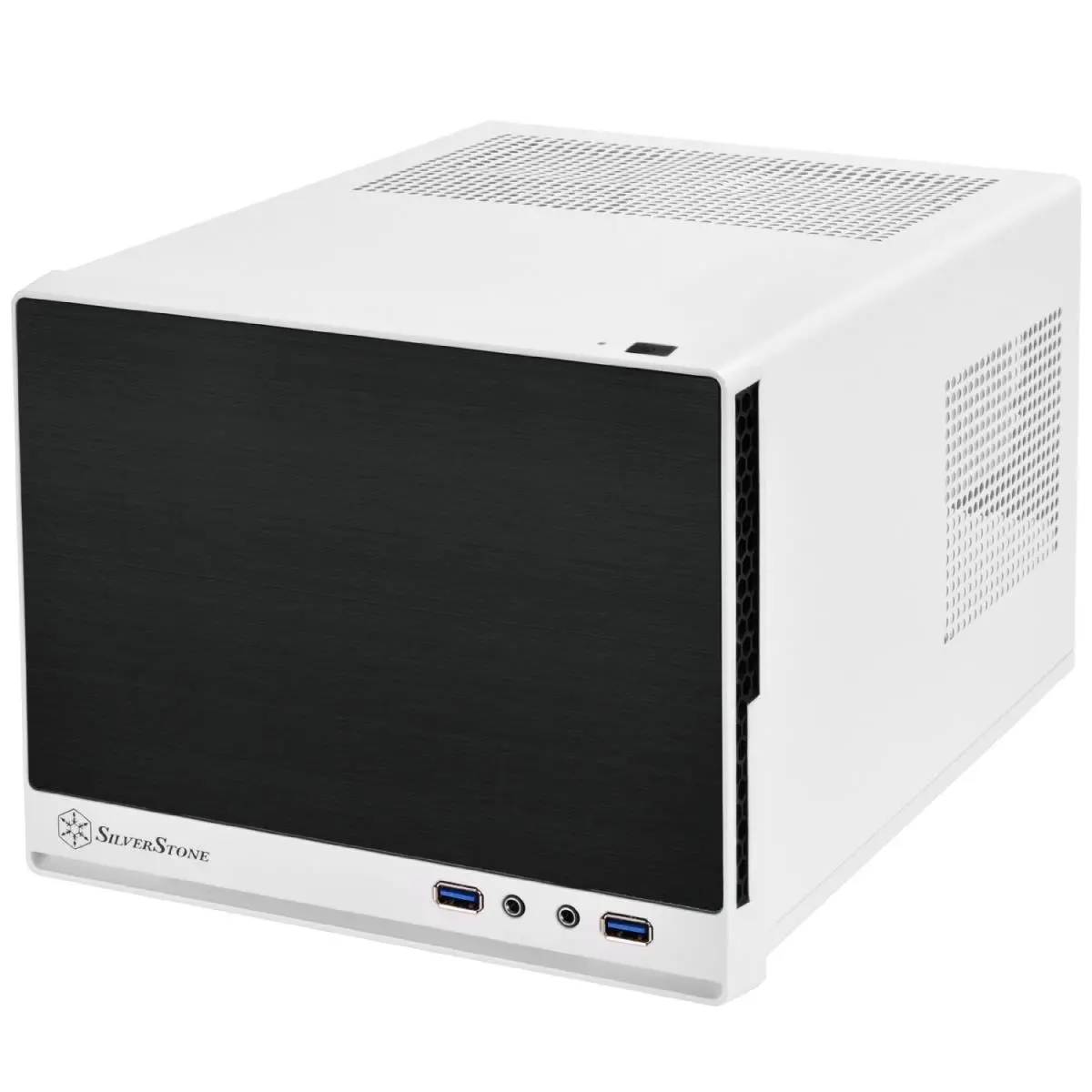 SILVERSTONE 212 MAIN Mini-DTX Compact Steel Body Mini PC Case - White Small Form Factor Computer Enclosure for Home Office Use