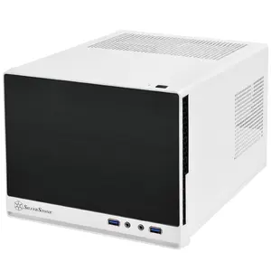 Silver Stone Technologies  Mini-DTX Small Form Factor Computer Case - White