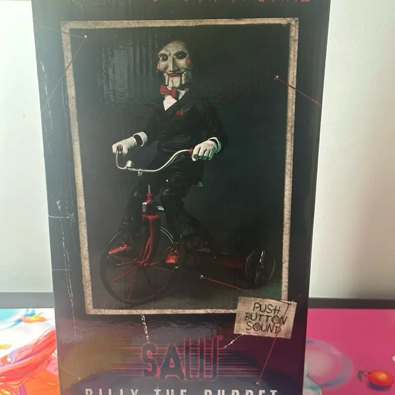 NECA - Saw - Billy the Puppet on Tricycle 12" Action Figure With Sound