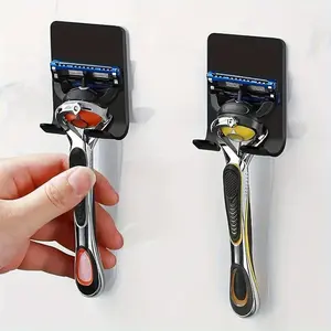 5PCS waterproof razor holders, adhesive hooks for showers, heavy-duty wall-mounted hooks, towel hooks, door hooks, plug hooks, adhesive hangers for kitchen and bathroom.