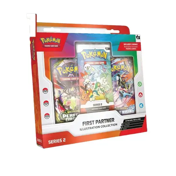Pokemon First Partner Illustration Collection (Series 2) Non-Sports Gaming Trading Cards, Rare Collectible Cards, Collectible Hobby Packs Set