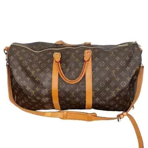 Pre-owned Louis Vuitton Monogram Canvas Travel Bags Keepall Bandouliere Bag 55