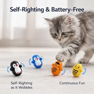 Unboxing 10 Mystery Self-rolling Cat Toys and Watching Your Cat Go Crazy — Physics-powered Rolling, Zero Batteries, Random Styles in Every Pack. Lightweight Balls Glide and Spin on Any Floor. Your Bored Indoor Cat Just Got A New Hobby. No Charging Needed