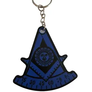 Masonic Past Master Blue Lodge Keychain-Made from PLA-Made by a Mason, for Masons