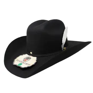 Chihuahua 50X Bandoleros Felt Hat with Premium Aluminum Feather