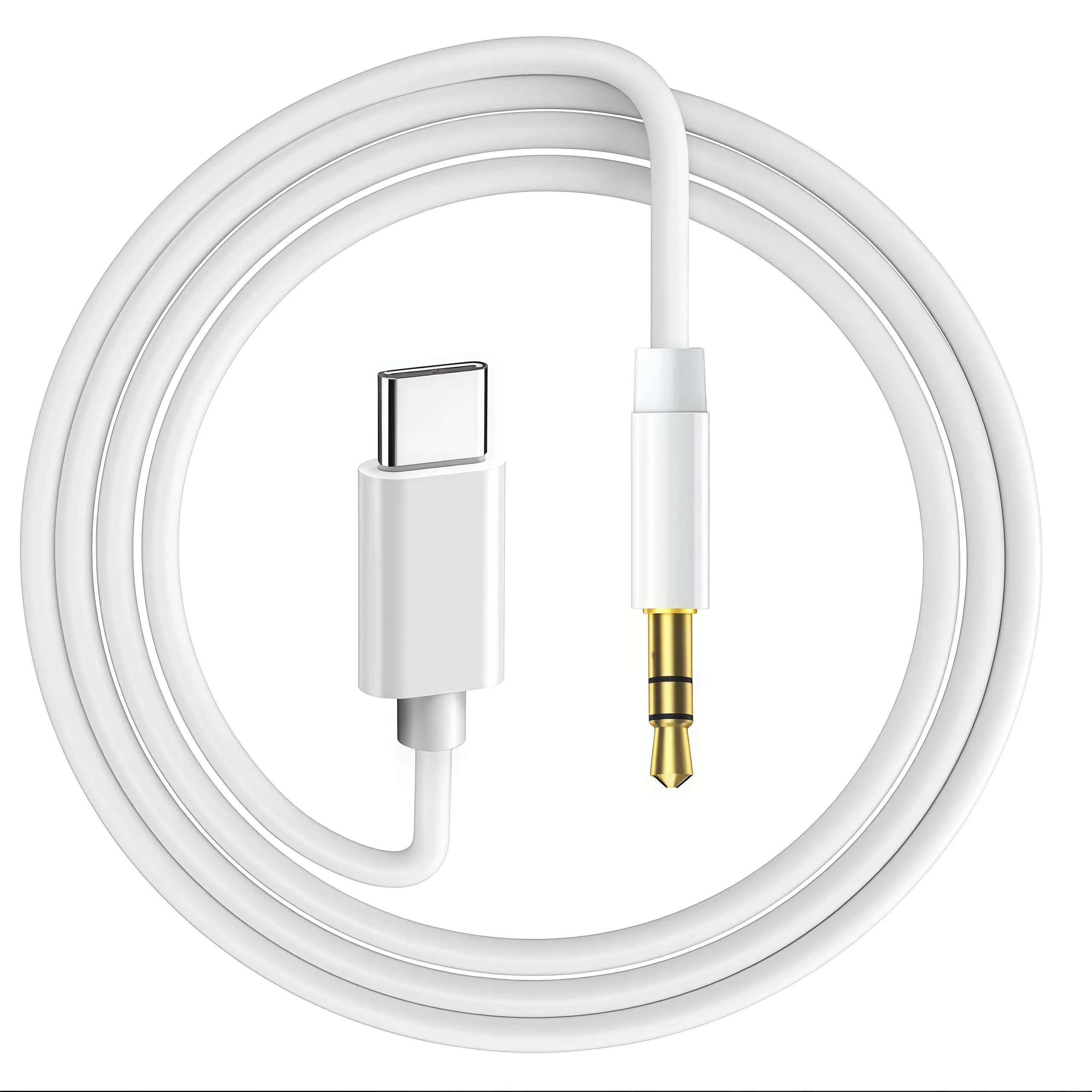 USB C to 3.5mm AUX Cable, HiFi Audio Adapter Cord for iPhone 16/15, Samsung Galaxy S24, iPad, MacBook, Pixel, Type C Headphone Jack 3.3FT