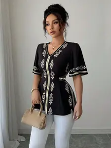 Summer Fashion Women's Casual Shirt, Perfect for Hot Weather, Daily Wear Stylish Summer Clothing, Comfortable and Trendy Design