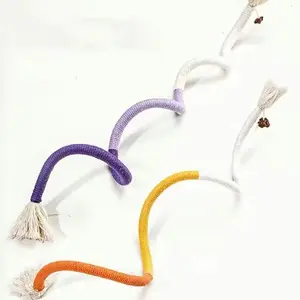 Cat Chew Rope Toy - Worm/Gall Shape, Silent, Self-Amusing Chewing Stick