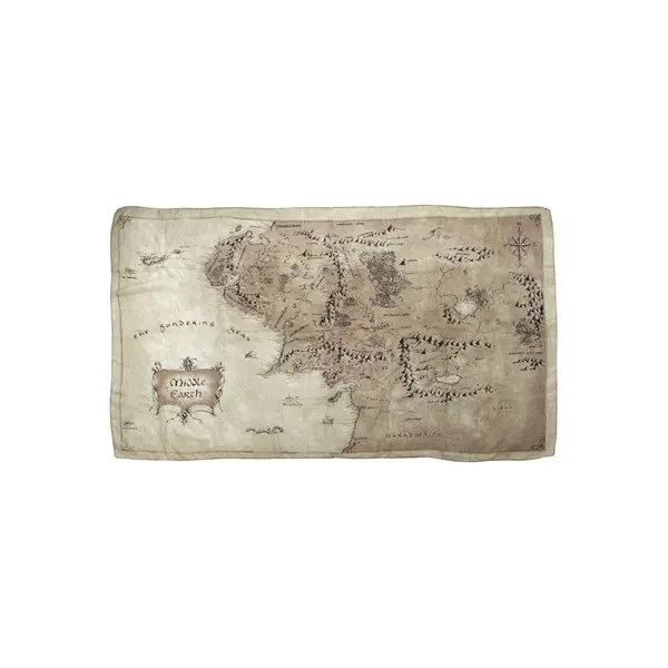 Lightweight Scarf Map of Middle Earth Lord of the Rings