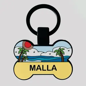 WagTag – Beach (Bone) - Custom Smart QR Pet ID Tag