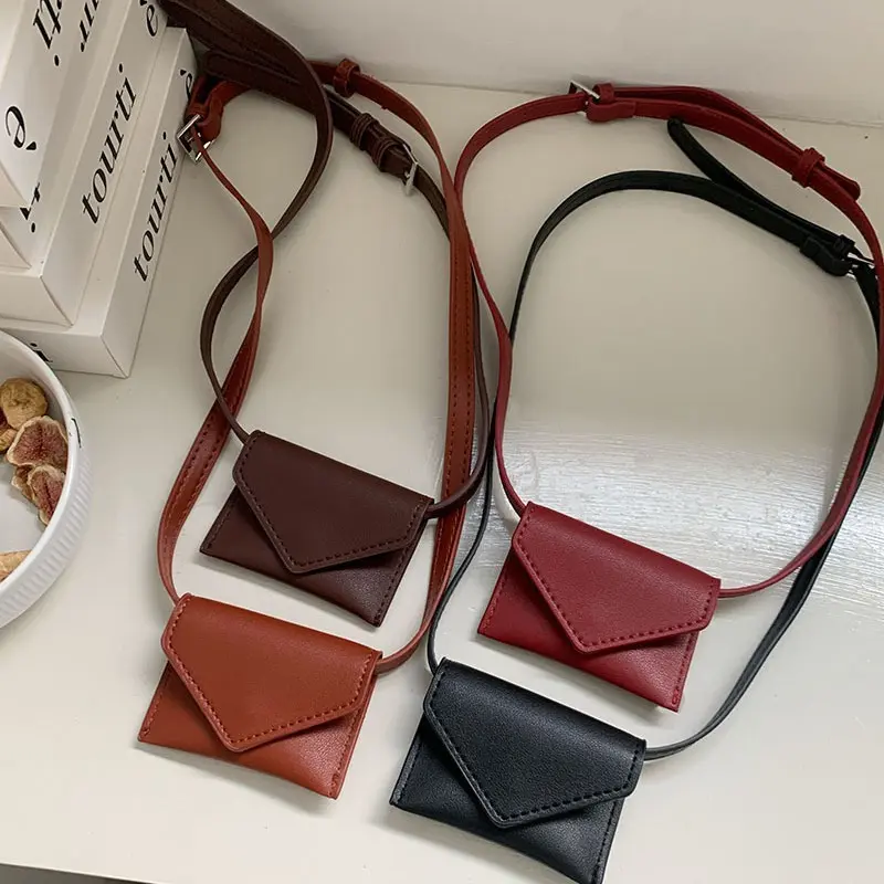 Mini card waist bag 2026 square bag mini red hanging bag decorative multi-color exquisite small card bag fashion belt Korea crossbody women