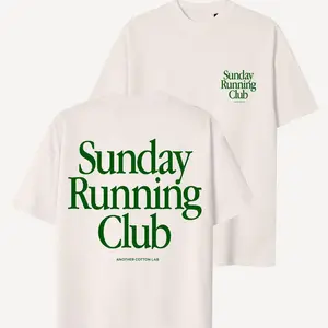 Sunday Running Club T-shirt, 2-sided T-Shirt, Running Shirt, Run Tee, Sporty Shirt, Gift Shirt, Cotton Day Stylish Casual Shortsleeve Classic Menswear Soft Top Outfit Short Sleeve Streetwear T-shirt Crewneck Round Neck Comfy Underwear Tshirt