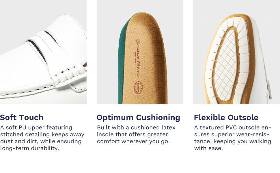 Bruno Marc Men's PU Leather Driving Moccasins Loafers