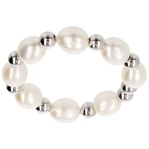 Honora Sterling Cultured Pearl Stretch Ring