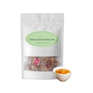 Chicory and Gardenia Herbal Tea Bags, 12 Count Caffeine Free Sugar Free Botanical Blend with Honeysuckle Licorice and Tangerine Peel, Vegan Soothing Daily Herbal Tea