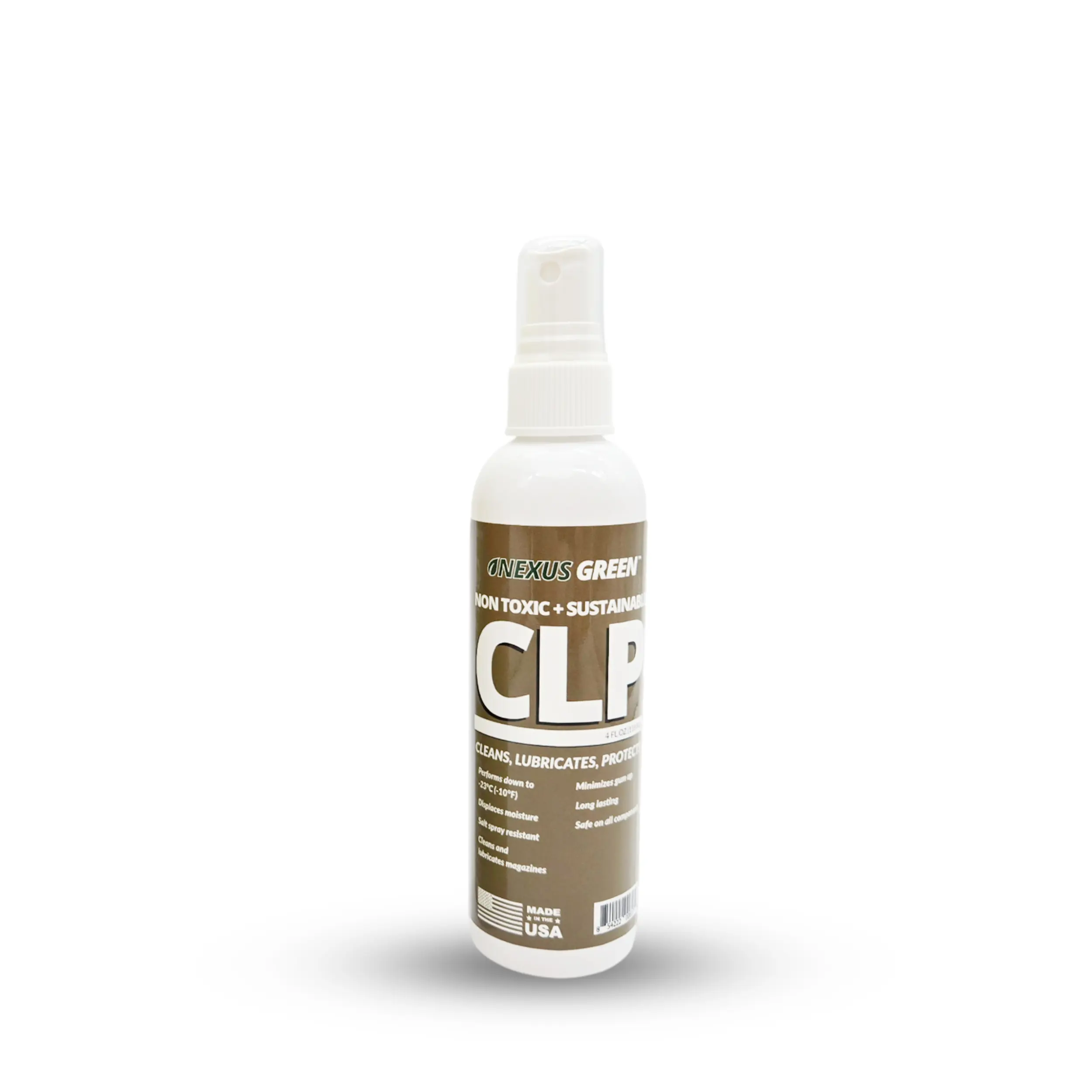 NEXUS GREEN Multi-Purpose CLP Cleaner, Lubricant & Protectant – Non-Toxic, Biodegradable, Non-Flammable, Odorless Formula for Metal, Plastic, Wood & Composite Surfaces – Made in USA