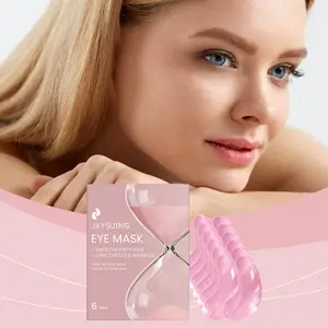 Jaysuing Hyaluronic Acid Pink Under Eye Patches Moisturizing Eye Mask Soothe Puffiness Reduce Dark Circles Smooth Fine Lines